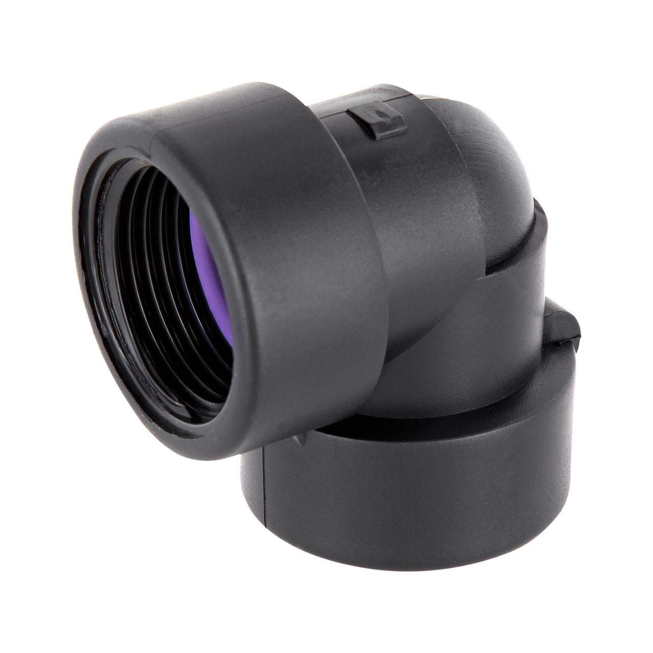 PP Gewindefittings Gewindeverschraubung Winkel 90° Fitting 2x Innengewinde mit O-Ring