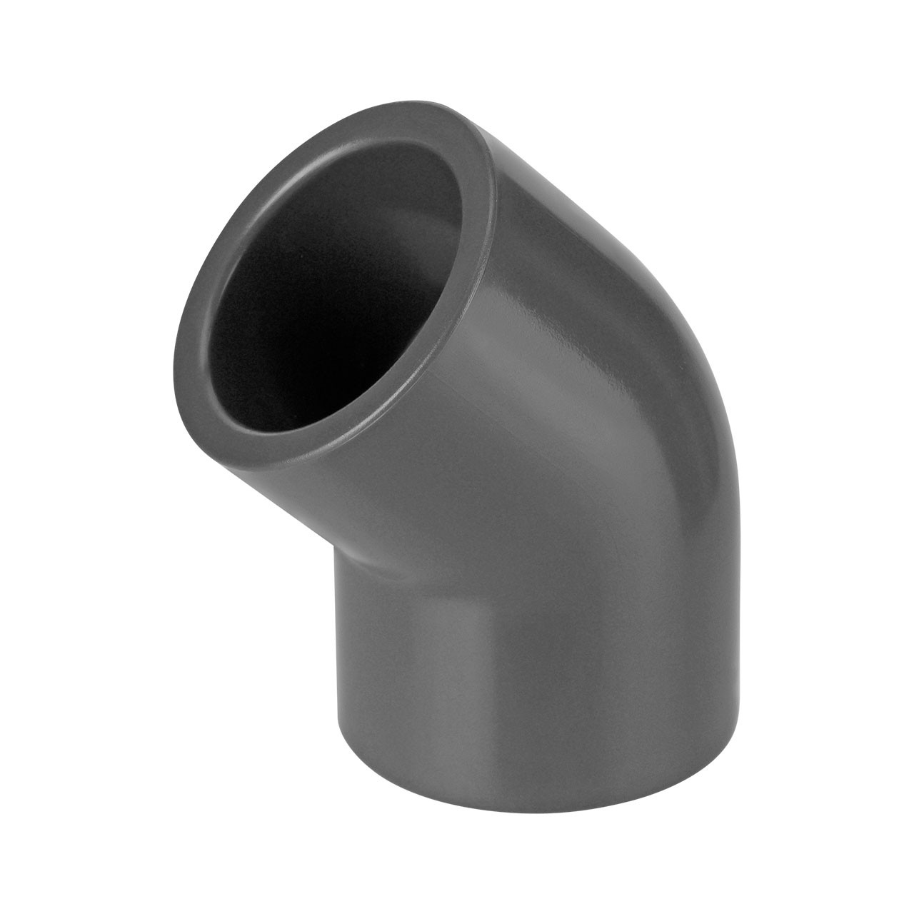 PVC-U Winkel 45° Klebemuffe x Innengewinde