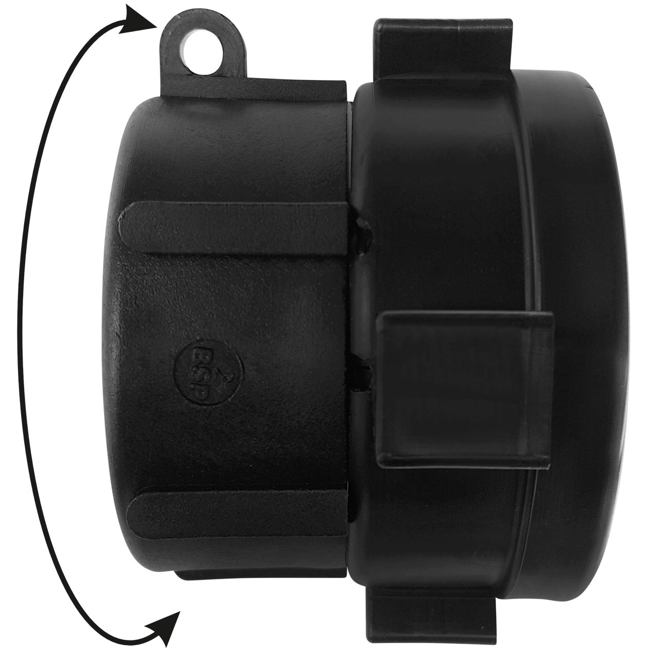 IBC-Adapter-S60x6-2-Innengewinde-Drehgelenk2 IBC Container Adapter S60x6 (60mm) Grobgewinde DN 50 Drehbar - 2" Innengewinde Drehgelenk