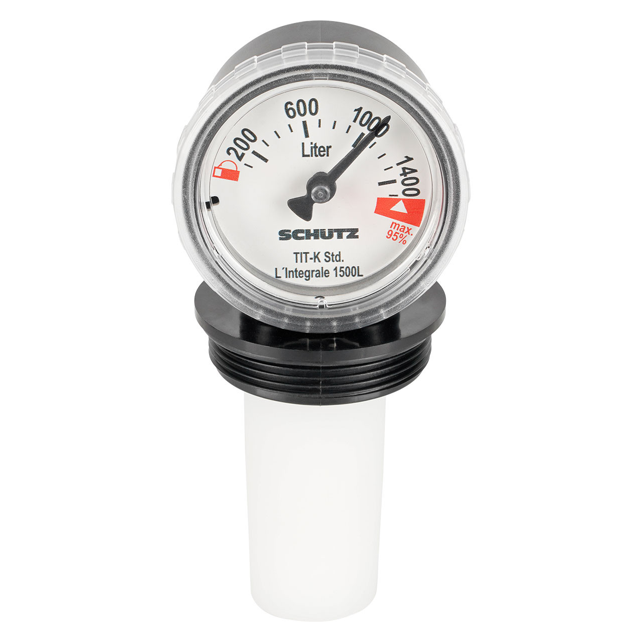 Inhaltsanzeiger-als-Mechanische-Fuellstandsanzeige-G2-1 IBC Container SCHÜTZ Inhaltsanzeiger als Mechanische Füllstandsanzeige G2" Stopfen