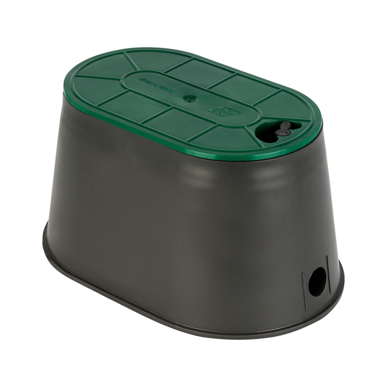 Ventilkasten als Wasserzählerschacht oval