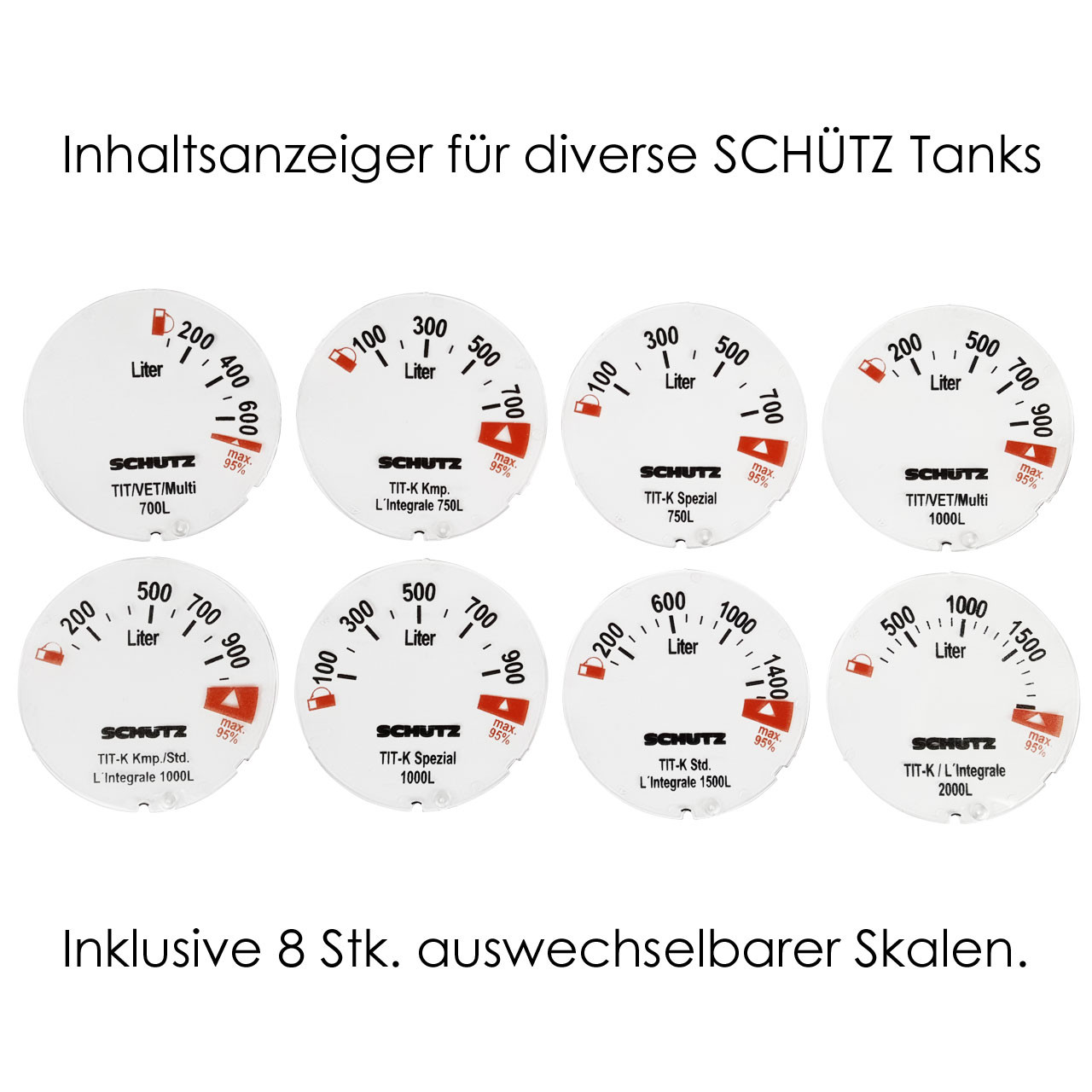 IBC Container SCHÜTZ Inhaltsanzeiger als Mechanische Füllstandsanzeige G2" Stopfen