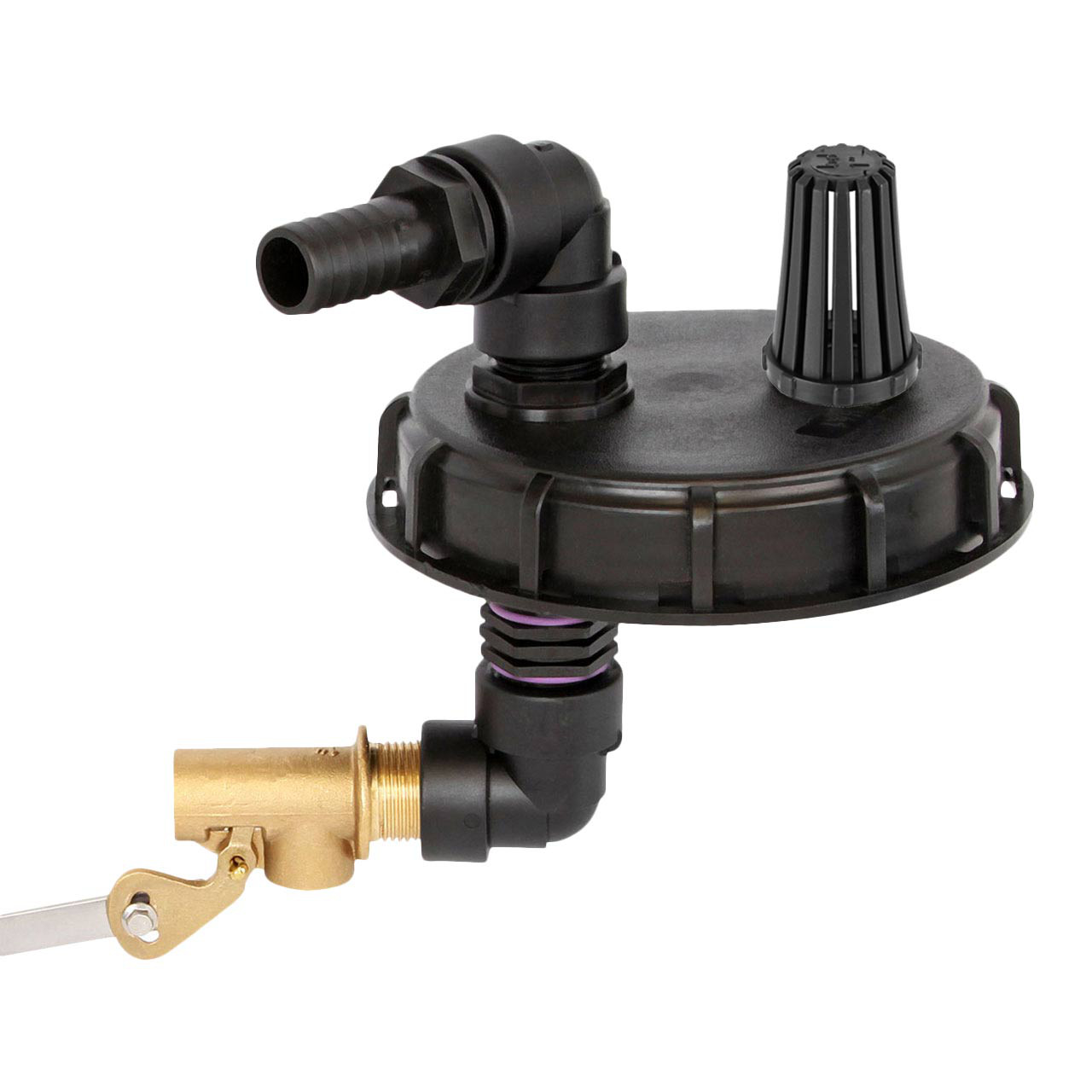 IBC-Deckel-mit-Ueberfuellsicherung-Entlueftung-DN-150-1 IBC Deckel mit Überfüllsicherung & Einlauf + Entlüftung