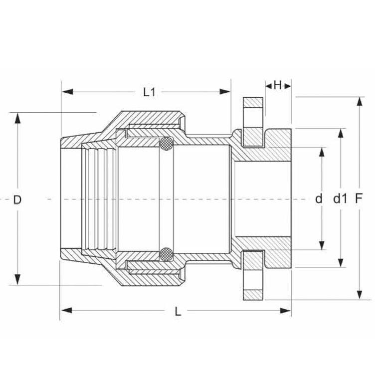PE-Klemmverbindung-mit-Flansch-DETAIL