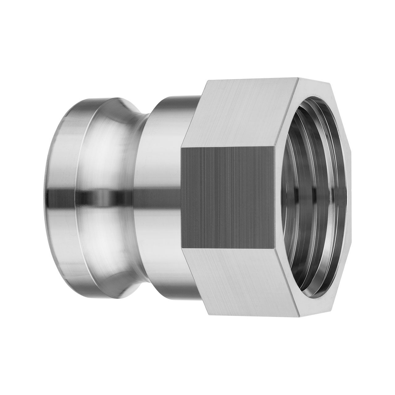 IBC Edelstahl Adapter S60x6 Camlock Stecker Vaterteil SS316L