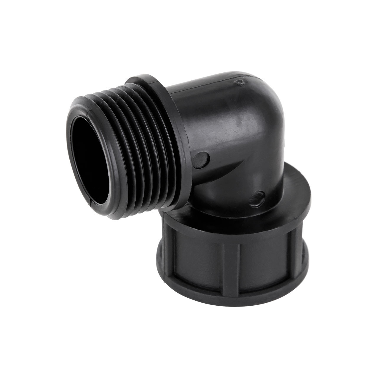PP Gewindefittings Gewindeverschraubung Winkel 90° Fitting Innengewinde x Außengewinde