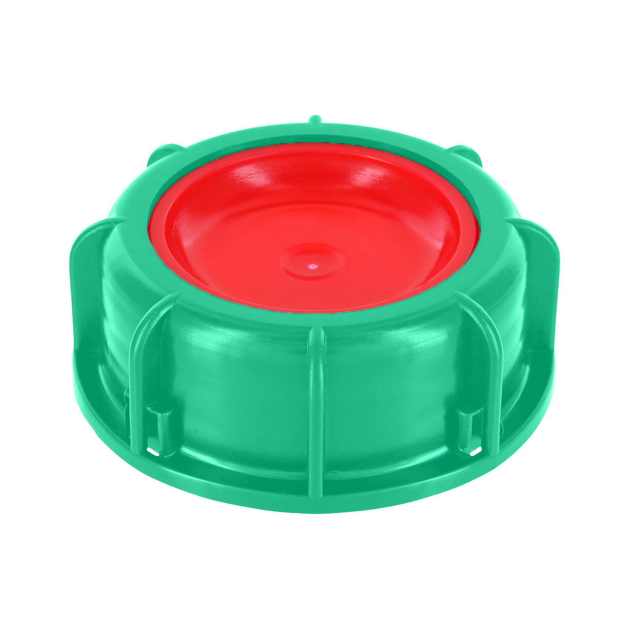 IBC Schraubkappe 3-tlg. (Grün/Rote PE-Scheibe) FDA S60x6 DN50