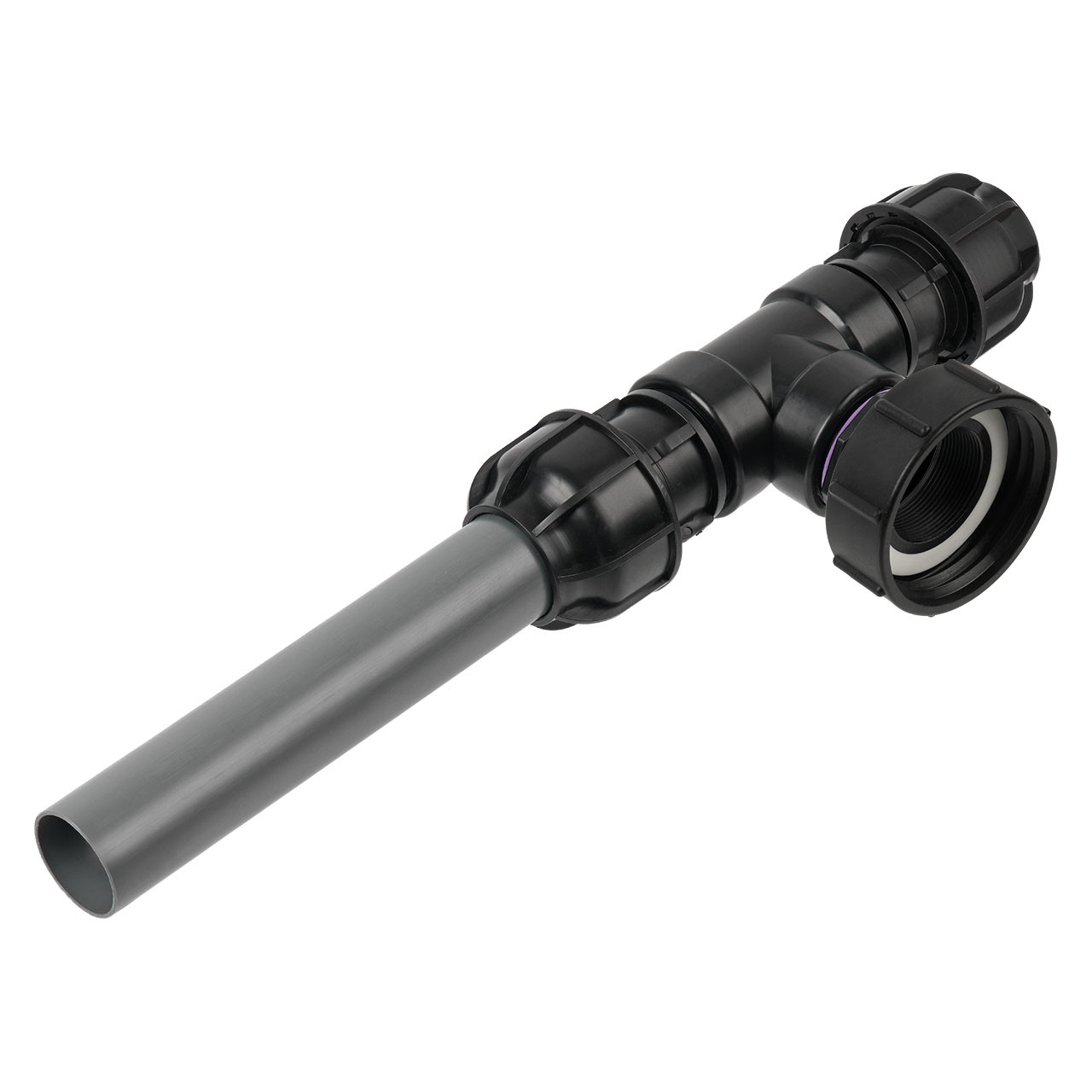 IBC Adapter S100x8 - 1 IBC Erweiterung Tankverbindung 50mm Rohr