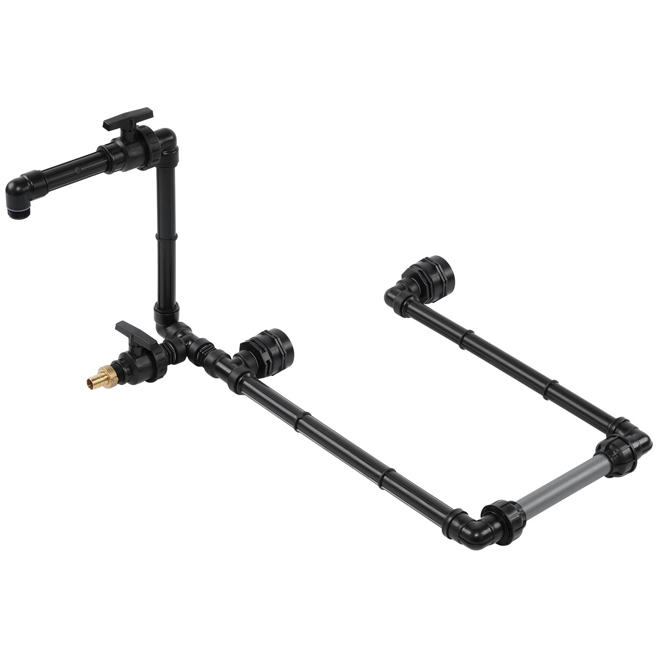 IBC Adapter BSP 2" - 2 IBC hintereinander Schwanenhals Tankverbindung 32mm Rohr
