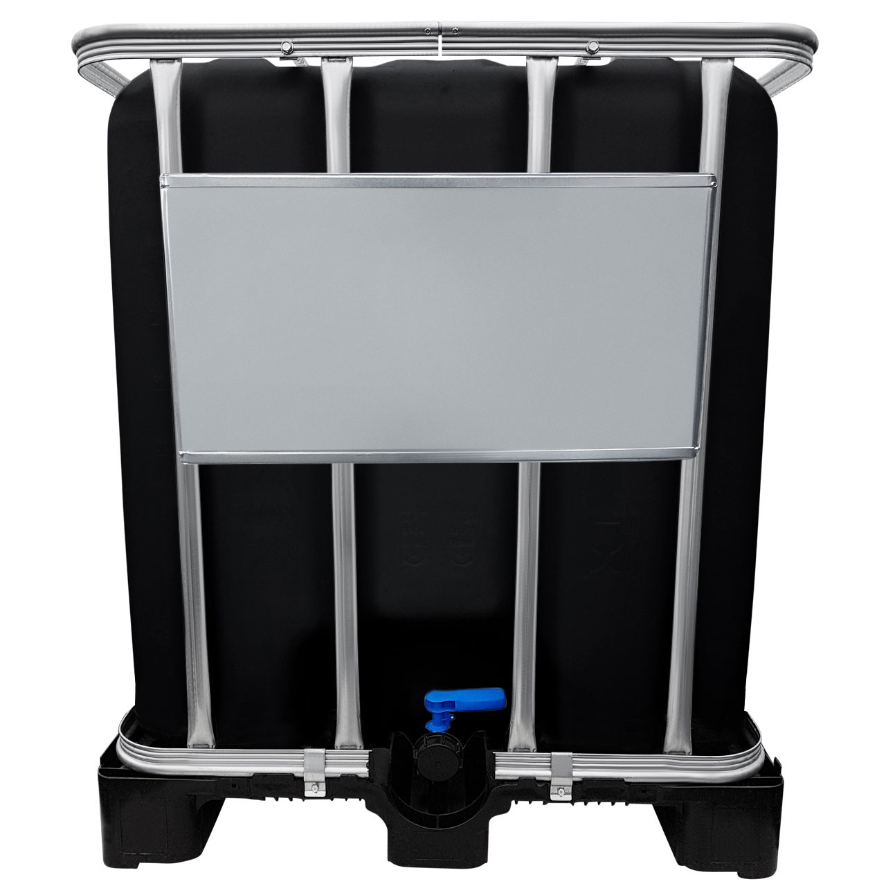 1000l IBC Container SCHWARZ auf PE-Palette NEU