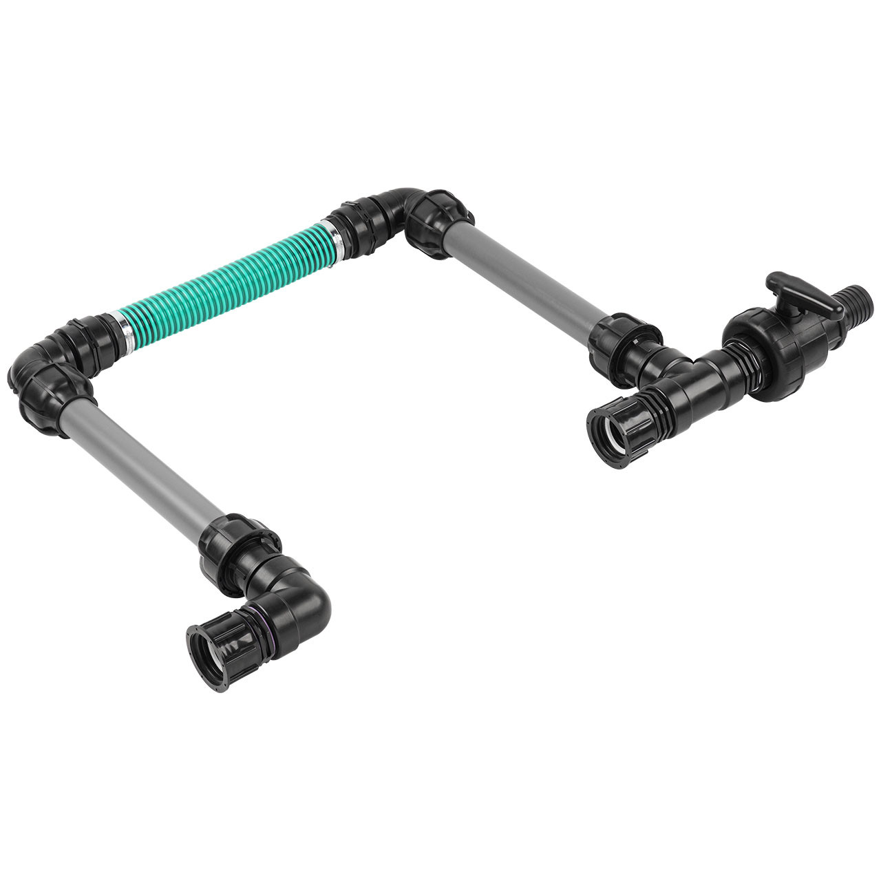 IBC Adapter S60x6 - 2 IBC hintereinander Tankverbindung 50mm Schlauch