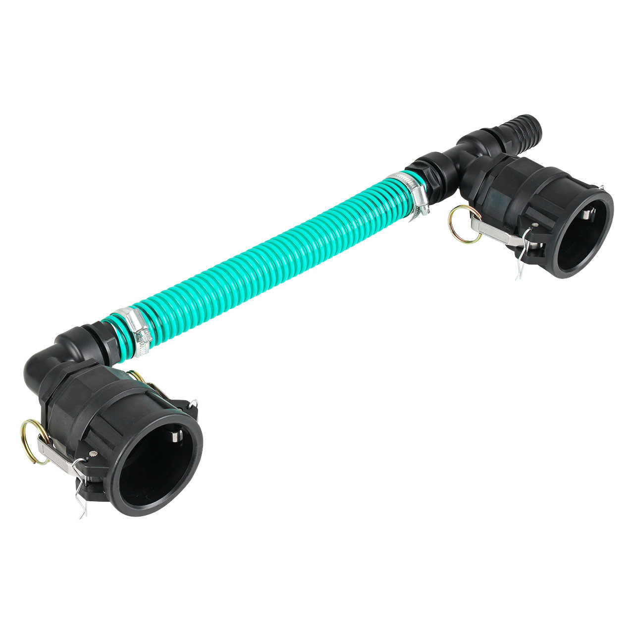 IBC-Adapter-2-Camlock-Dose-Sparset-Tankverbindung-2-IBC-nebeneinander-32mm-Schlauch-2 IBC Adapter 2 Camlock Dose - 2 IBC nebeneinander Sparset Tankverbindung 32mm Schlauch