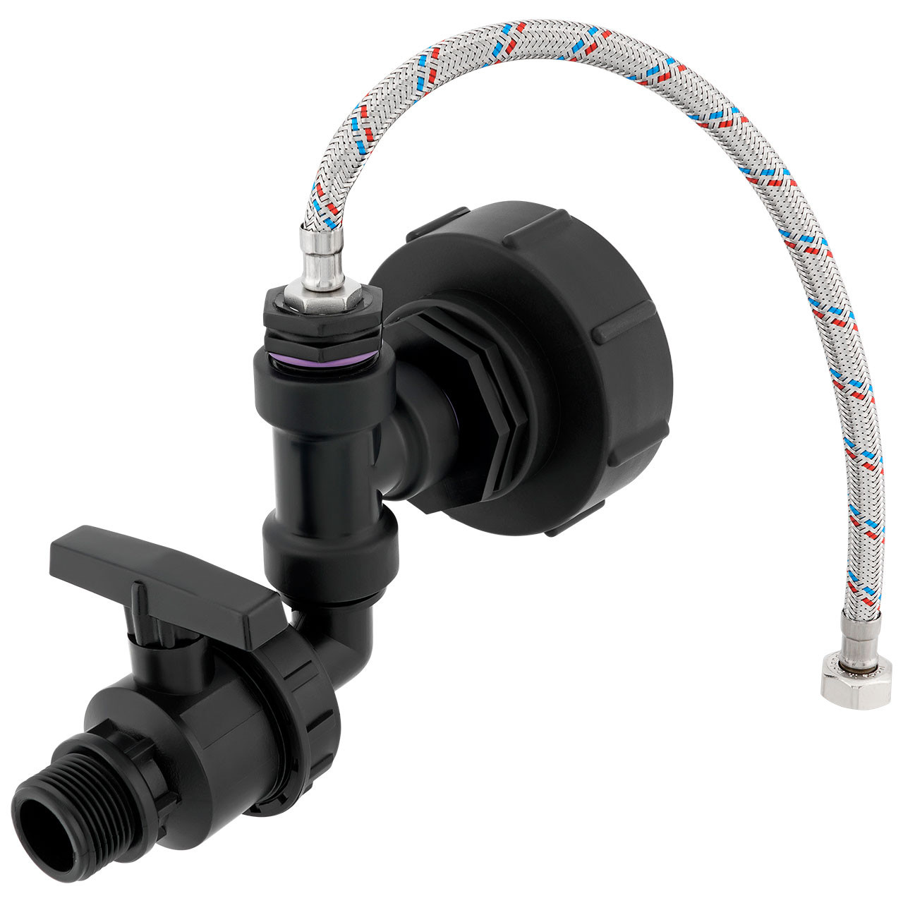 IBC-Adapter-S100x8-Anschlussset-Ablasshahn-fuer-Pferdetraenke-1 IBC Adapter S100x8 - Anschlußset + Ablasshahn für Pferdetränke