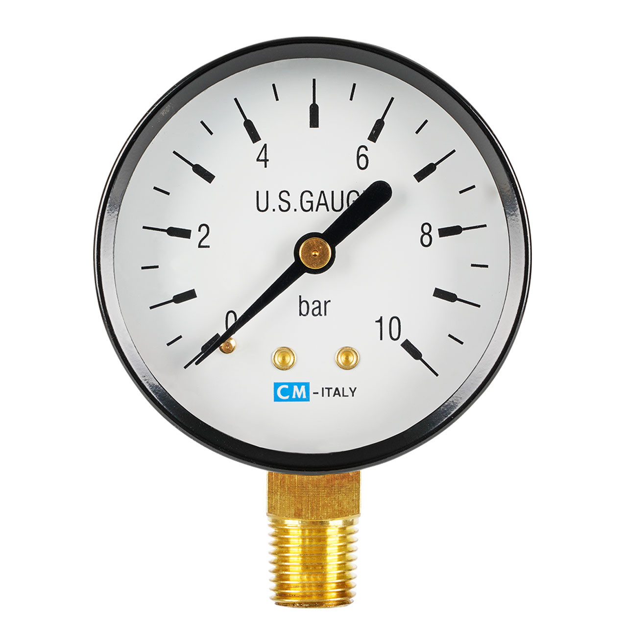 Manometer radial 0-10 bar 1/4" AG