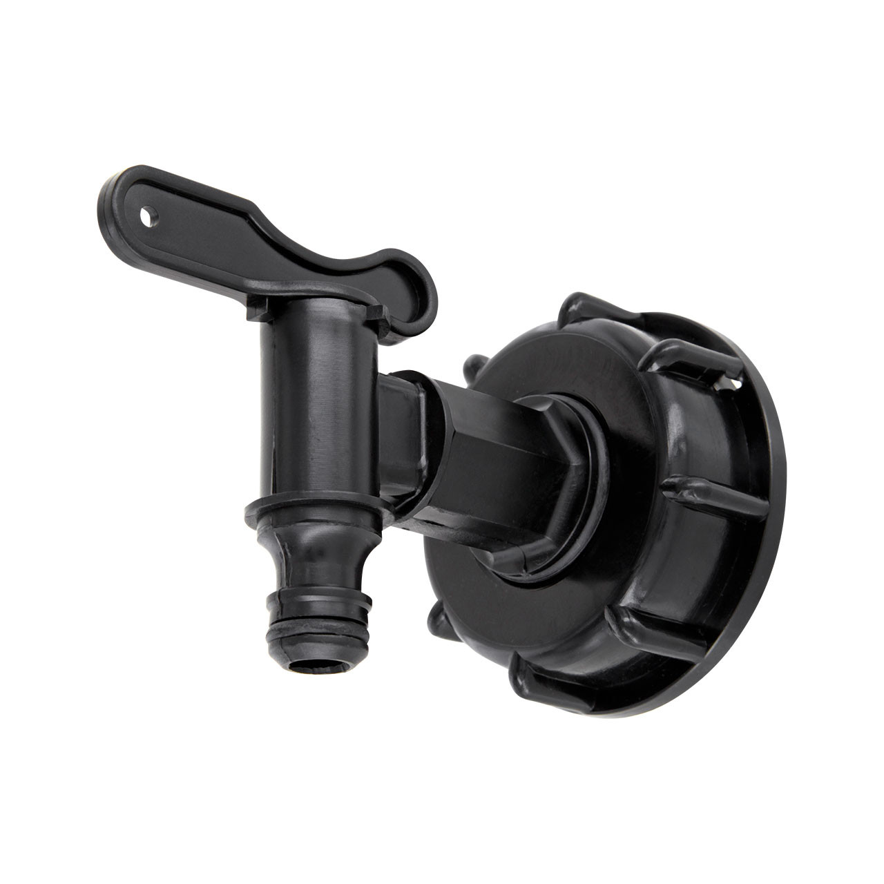 IBC Adapter S60x6 (60mm) Grobgewinde DN 50 - MINI Auslauf Hahn "GARDENA" kompatibel Regenwassertanks