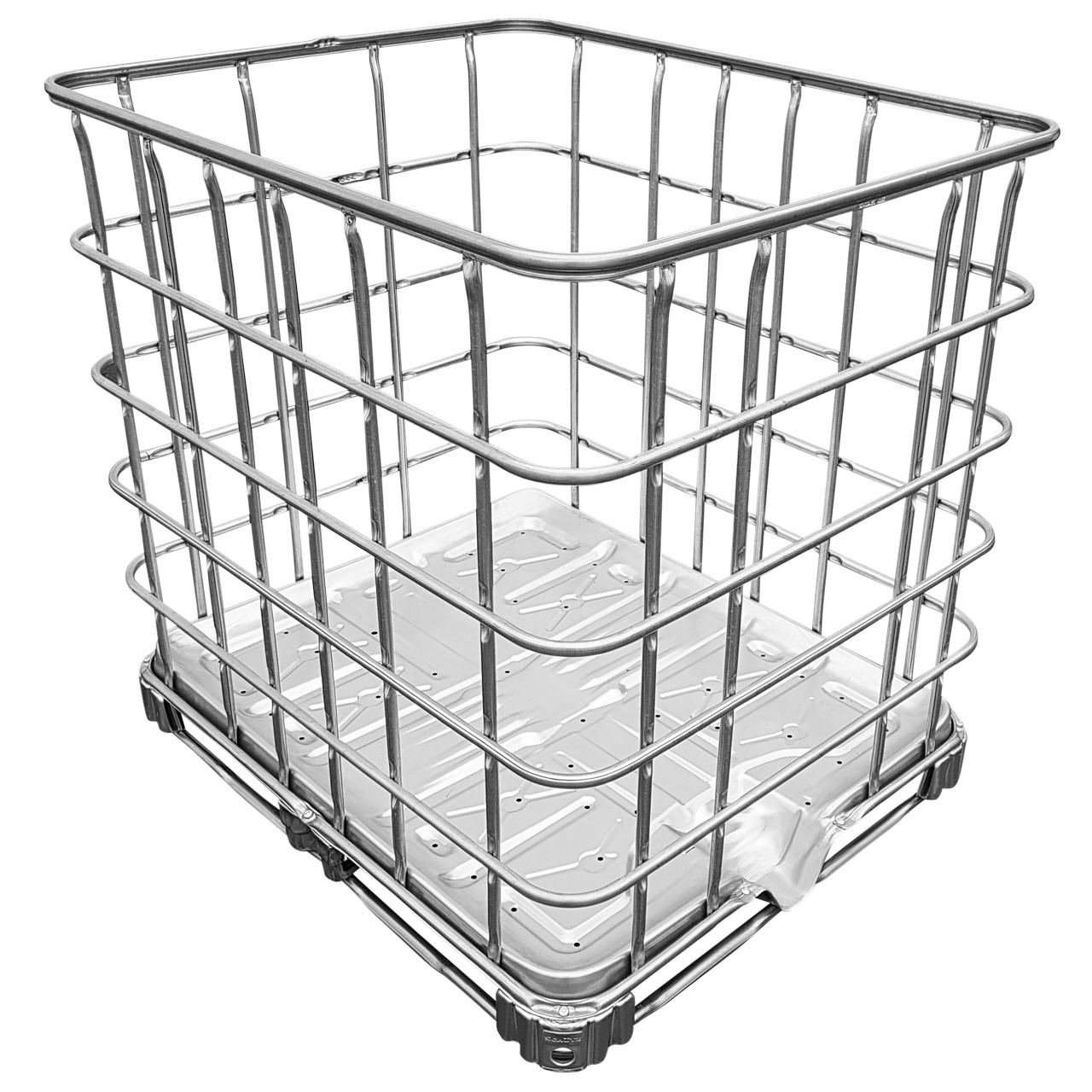 IBC-Gitterbox-auf-Stahlpalette-1 IBC Gitterbox auf Stahlpalette