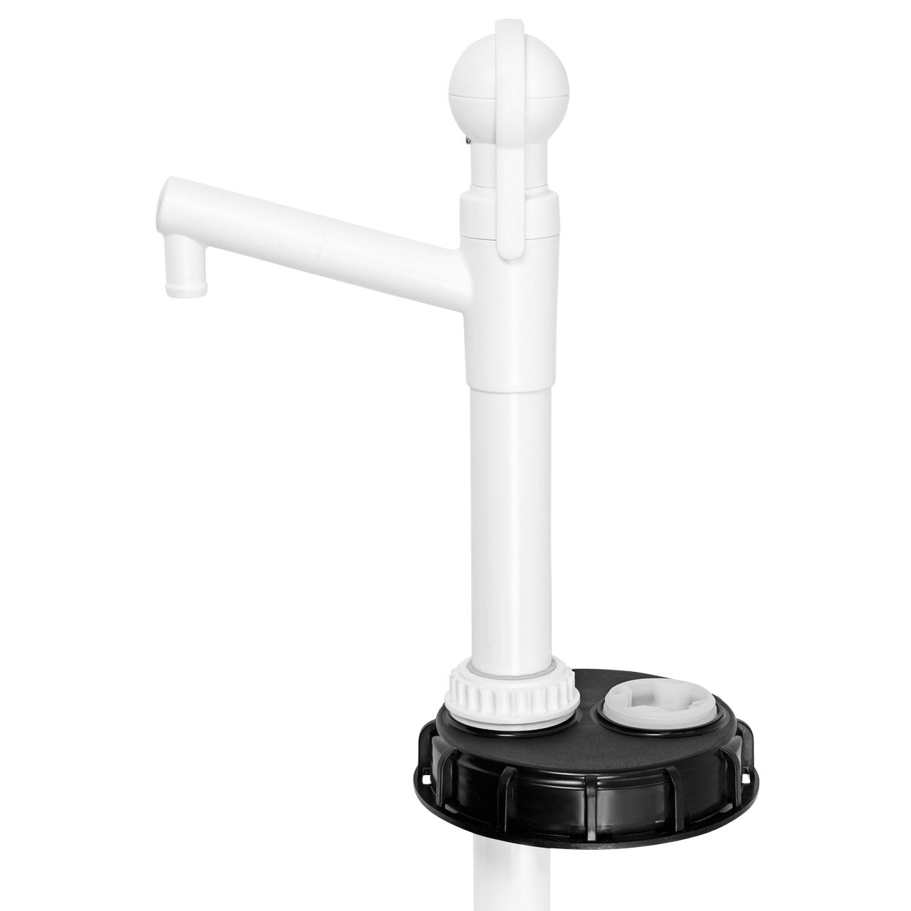 IBC Deckel DN 150 mit Handpumpe und G2" Spundstopfen