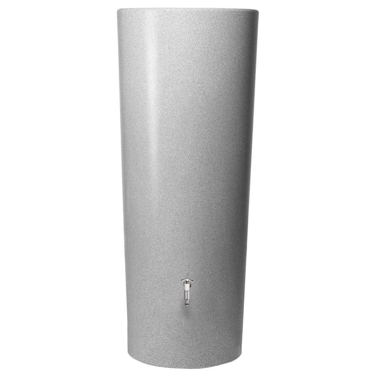 350l Regentonne Wassertank Regenspeicher STONE SILVER 2in1 mit Pflanzschale von GRAF GARANTIA